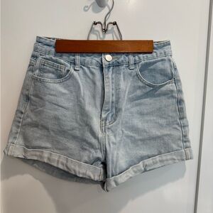 SHEIN Light Blue Jean Shorts for Women